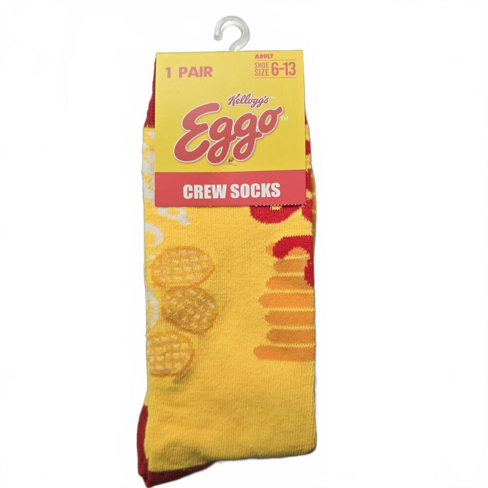 Kellogg's Eggo Crew Socks - Fun Breakfast Style